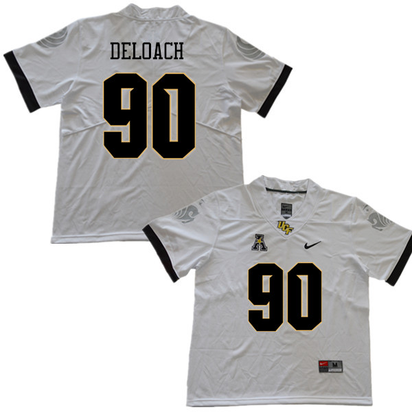 Men #90 Chris DeLoach UCF Knights College Football Jerseys Sale-White - Click Image to Close